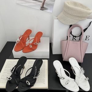 2025 Summer New Cross Strap Simple Elegant Women High Heel Sandals