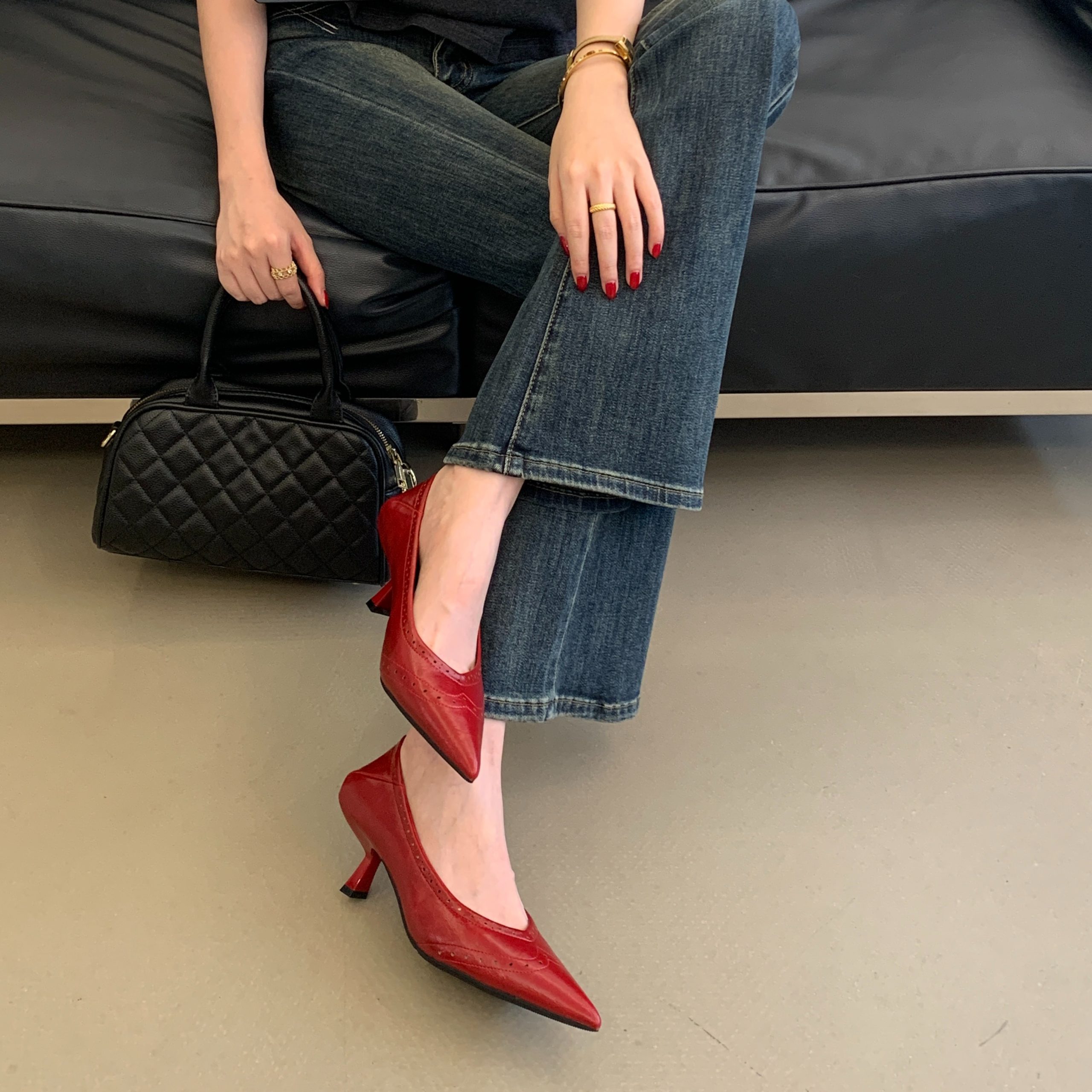 2026 New Autumn Pointed Toe Thin Heel High Heel Commuter Fashion Elegant Comfortable Women's Shoes - Image 5